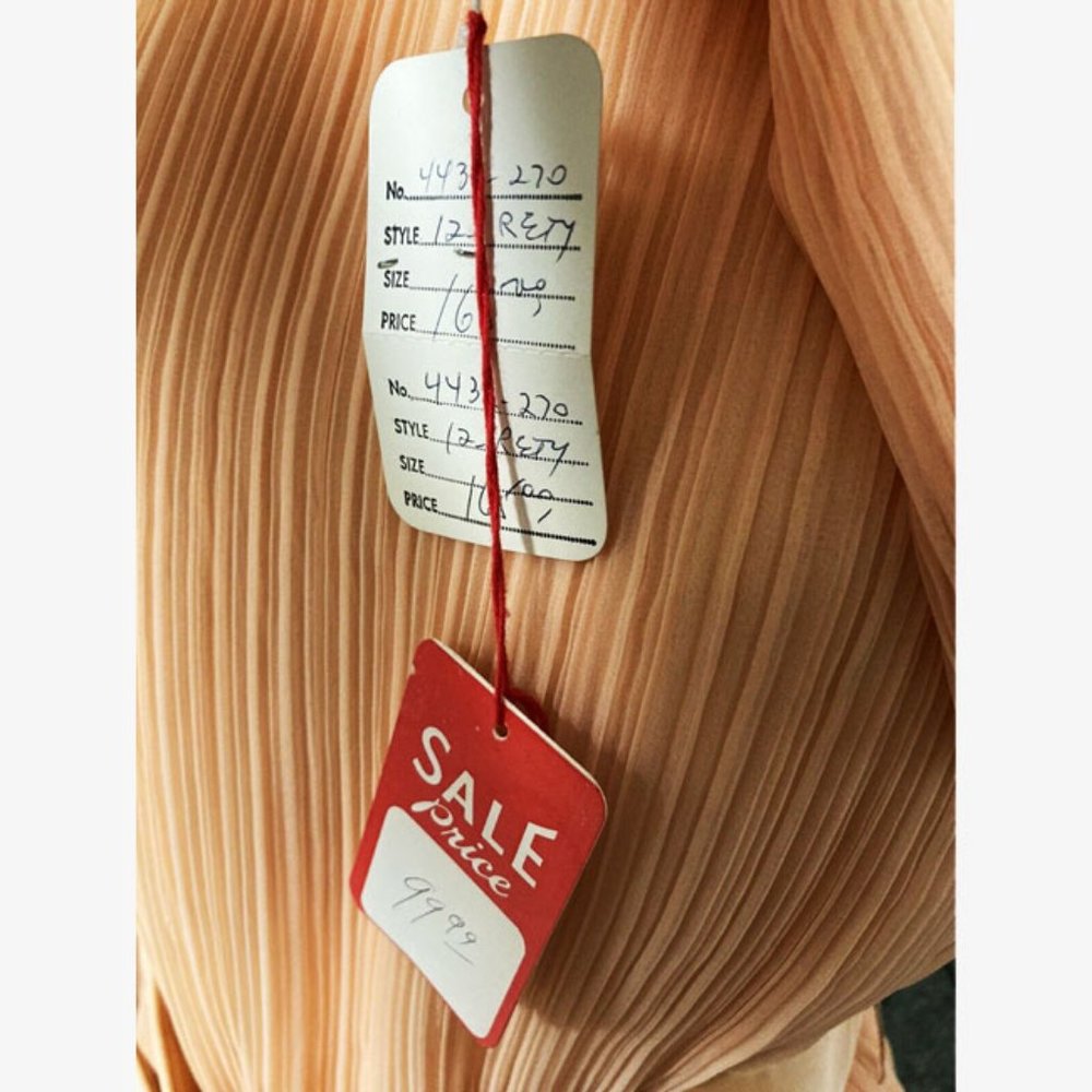 Vtg 70s Deadstock Cocktail Party Dress 10 - Picture 11 of 13